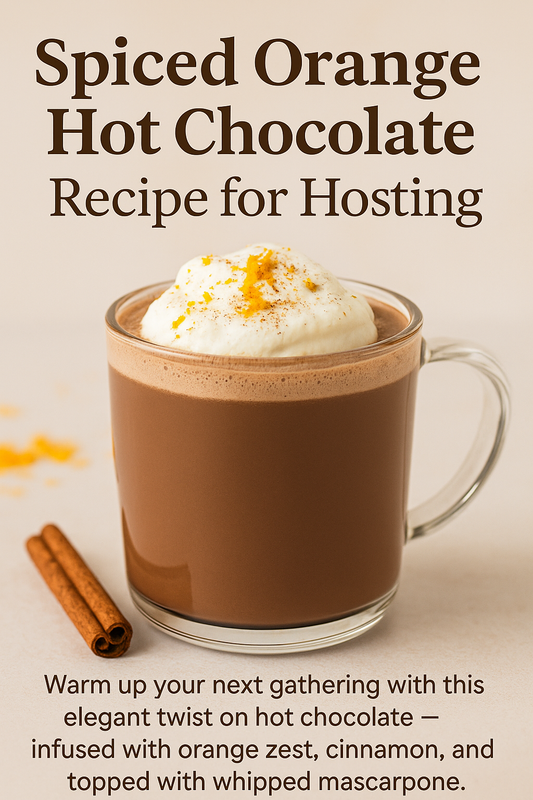 Spiced Orange Hot Chocolate with Whipped Mascarpone