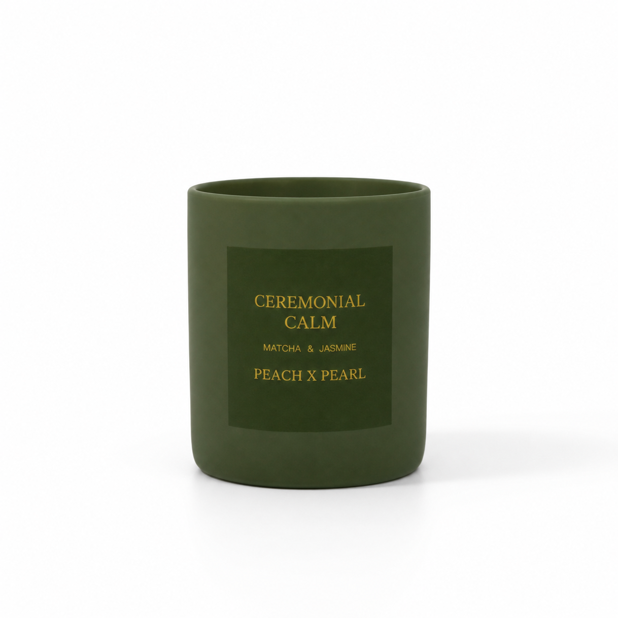 Matcha & Jasmine Christmas Candle – Elegant Holiday Gift