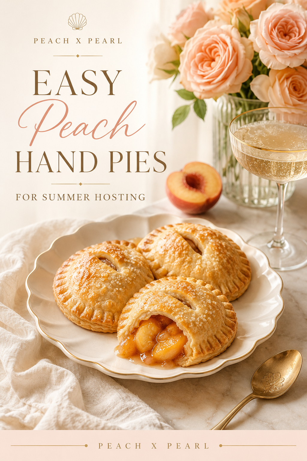 Easy Peach Hand Pies for Summer Hosting