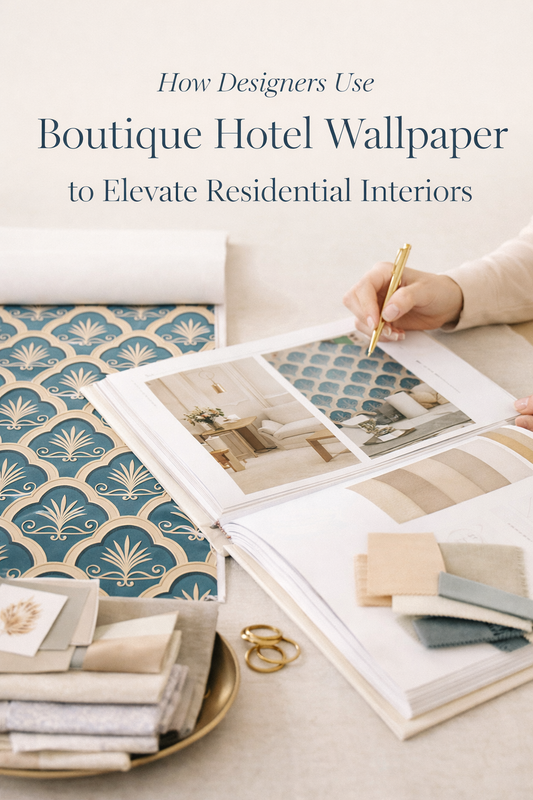 How Designers Use Boutique Hotel Wallpaper to Elevate Residential Interiors