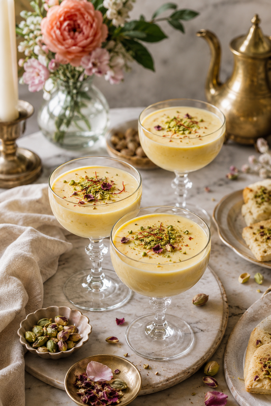 Saffron Pistachio Milk: A Golden Sip of Luxury
