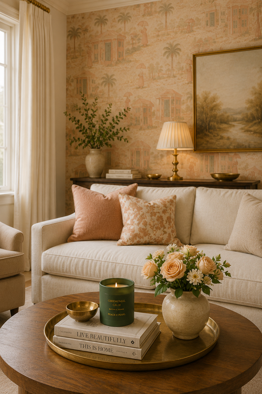 Soft Peach and Ivory Living Room Ideas That Feel Quiet Luxury
