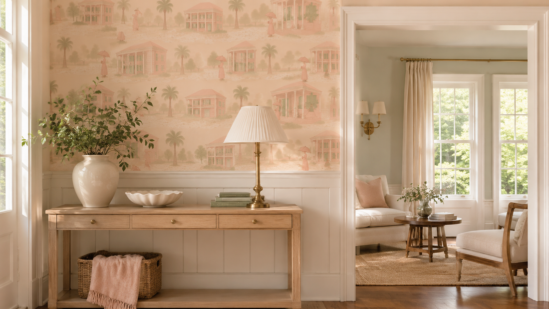 Where to Stop Wallpaper: How to Use Pattern Without Making a Room Feel Busy
