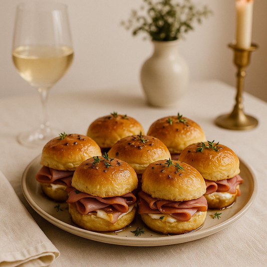 Whipped Brie & Spicy Ham Sliders – Elegant Appetizer Recipe for Entertaining Guests