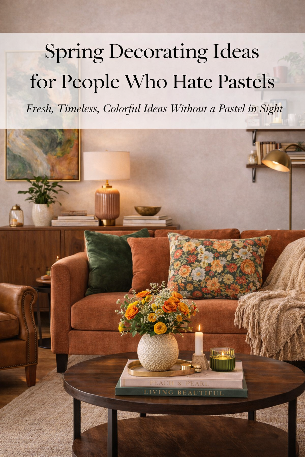 Spring Decorating Ideas for People Who Hate Pastels