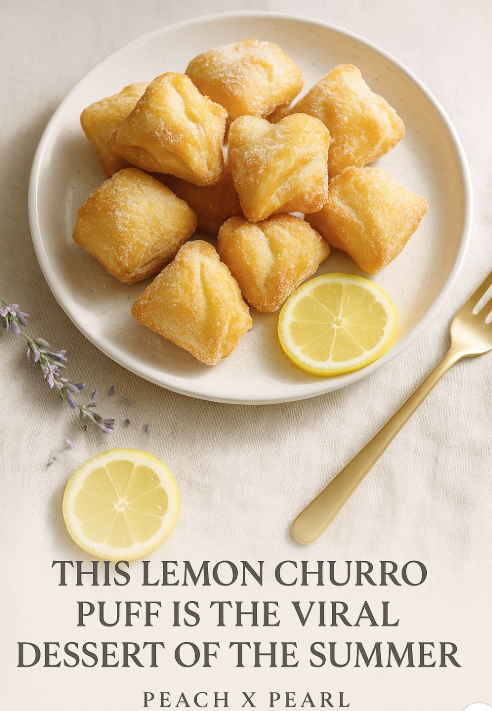🍋 The Lemon Churro Puff That’s Taking Over Summer Tables