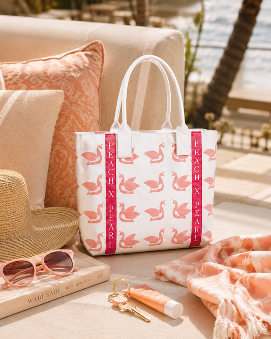 Organic Cotton Emie Beach Tote by Peach X Pearl® Co