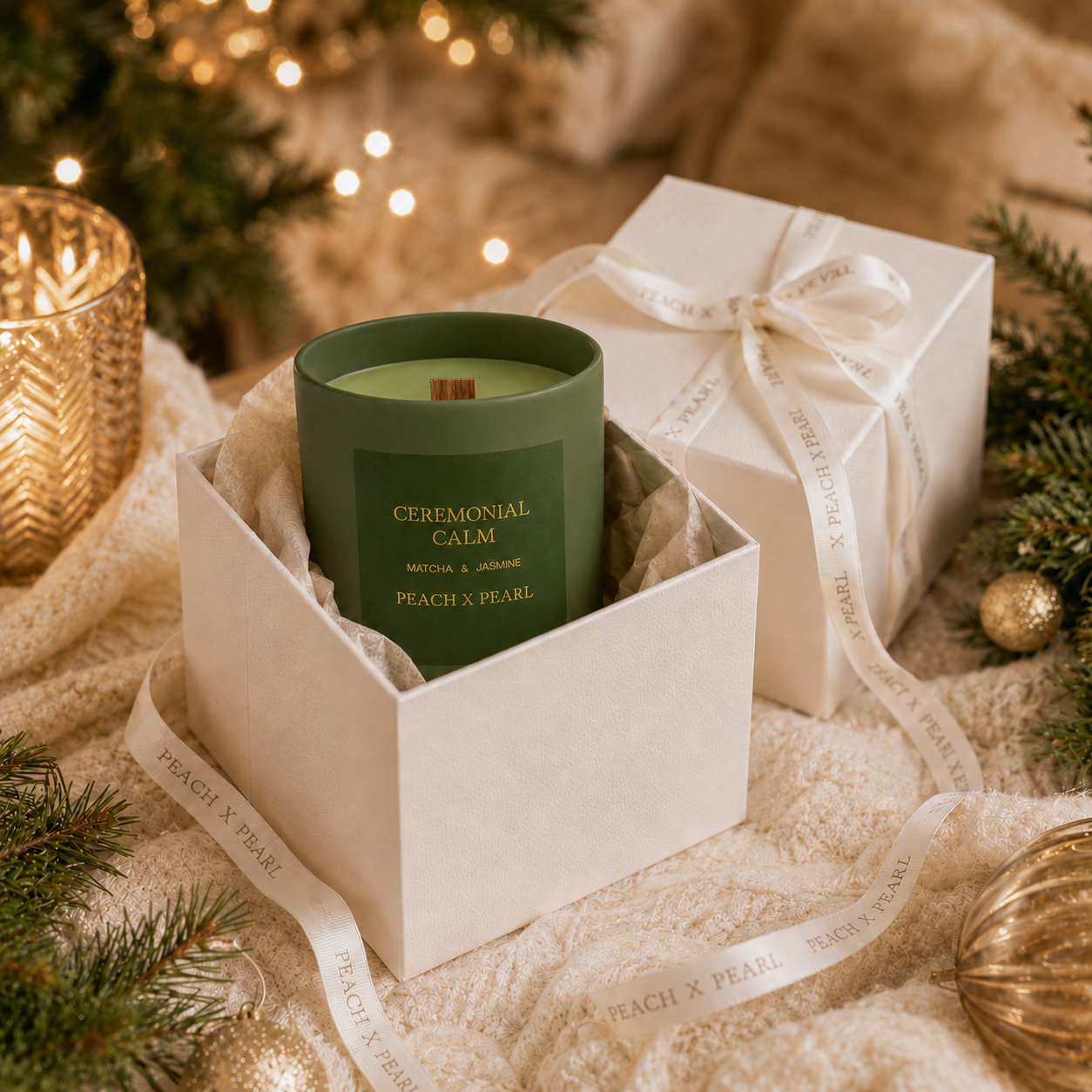 Matcha & Jasmine Candle — Holiday Gift Edition