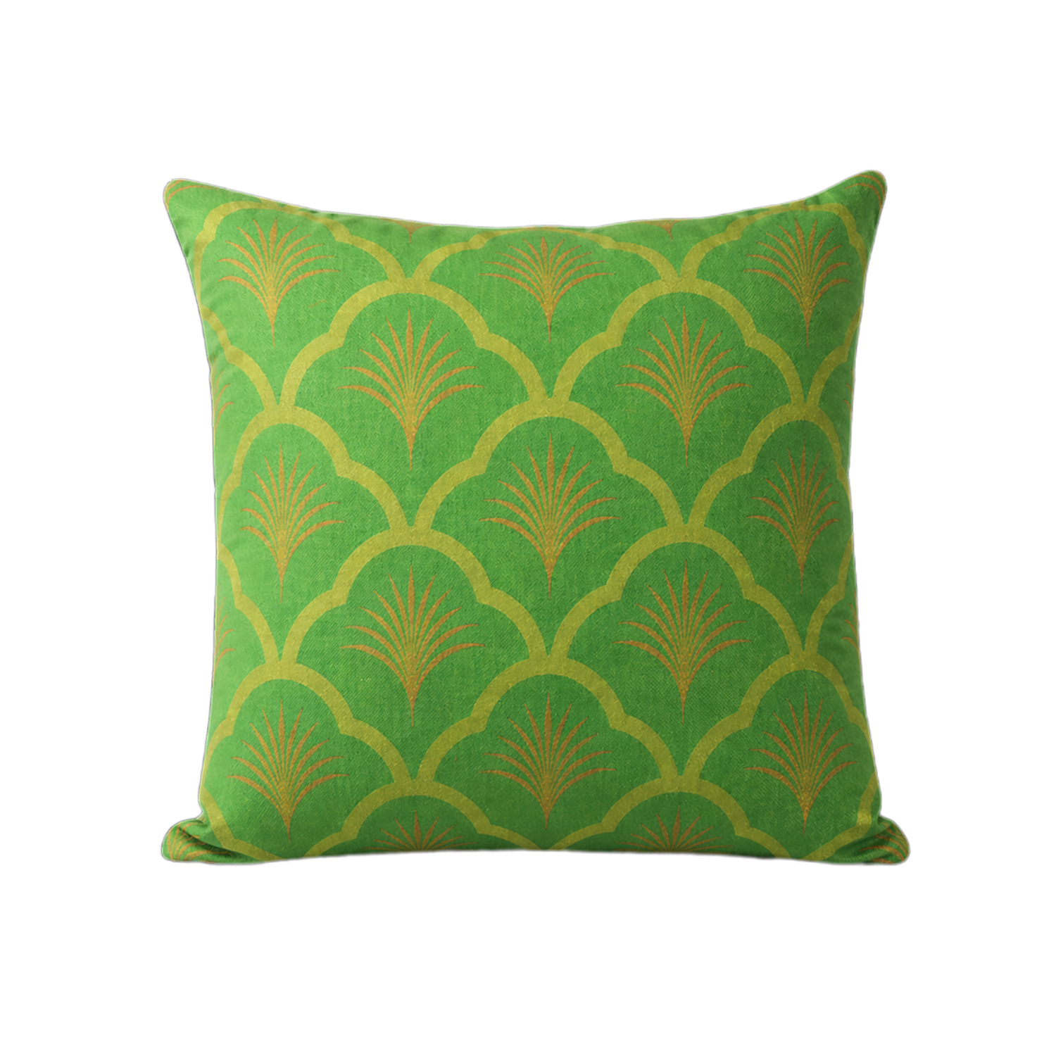 Palmette Cushion – Verde Palm Breeze