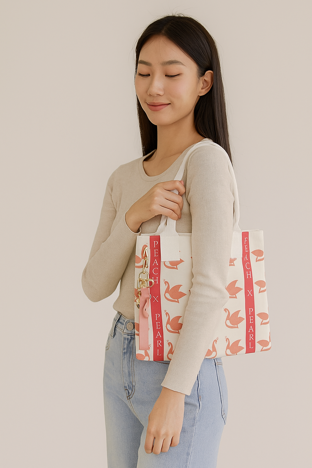 Organic Cotton Emie Beach Tote by Peach X Pearl® Co