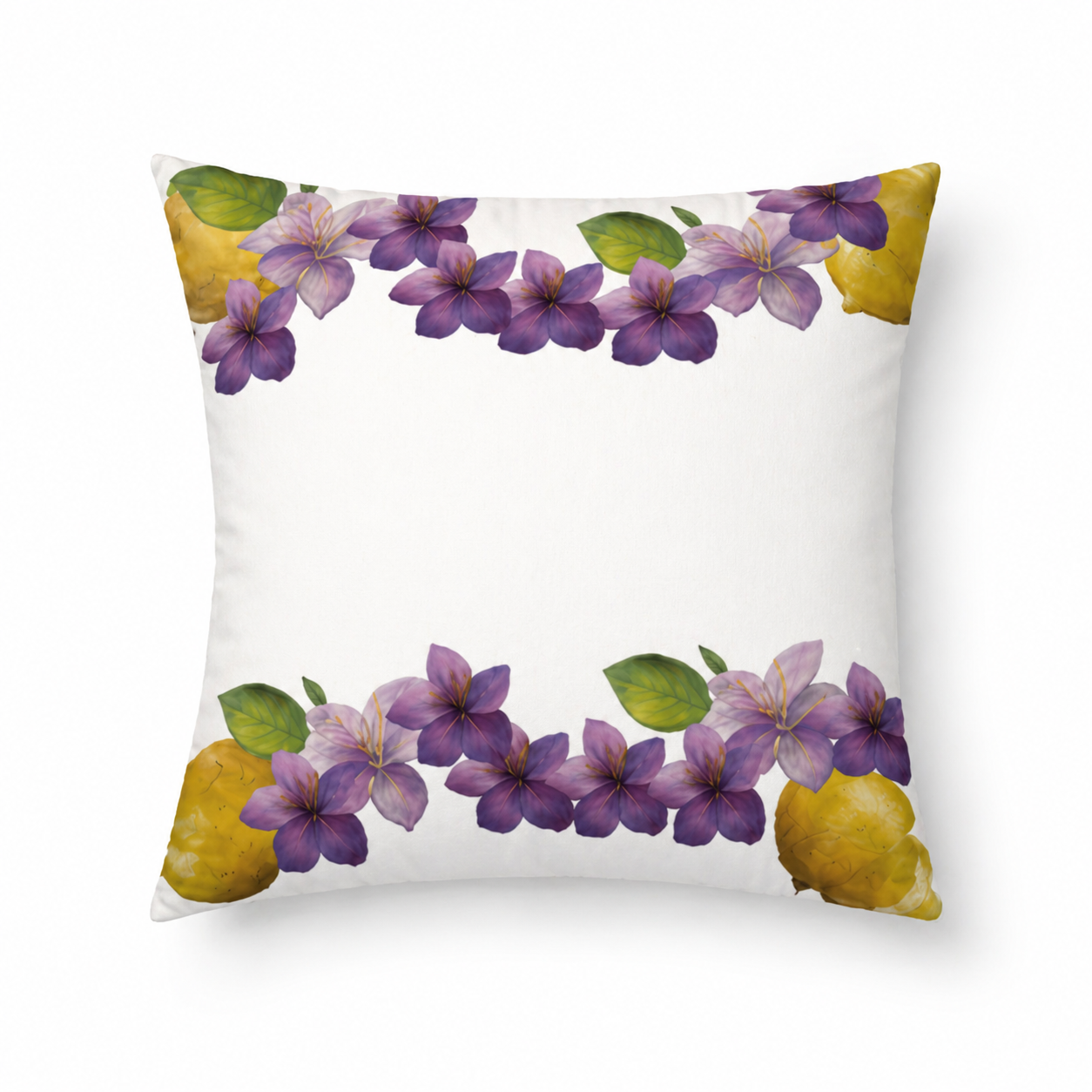 Citrus Bloom Pillow – Water Repellent Indoor Outdoor Textile 20" x 20"