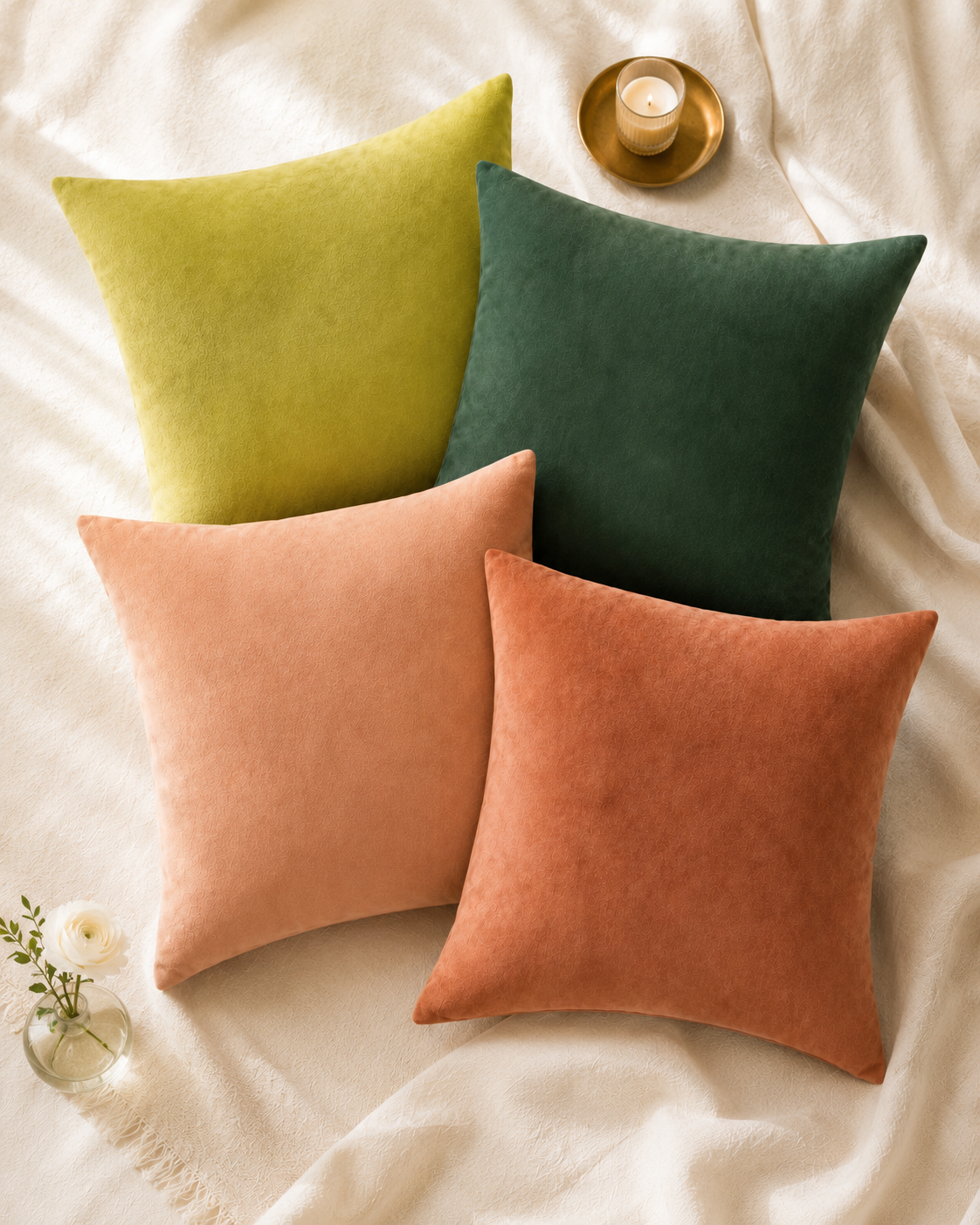 Color-Rich Suede-Touch Pillow Cover, 20x20