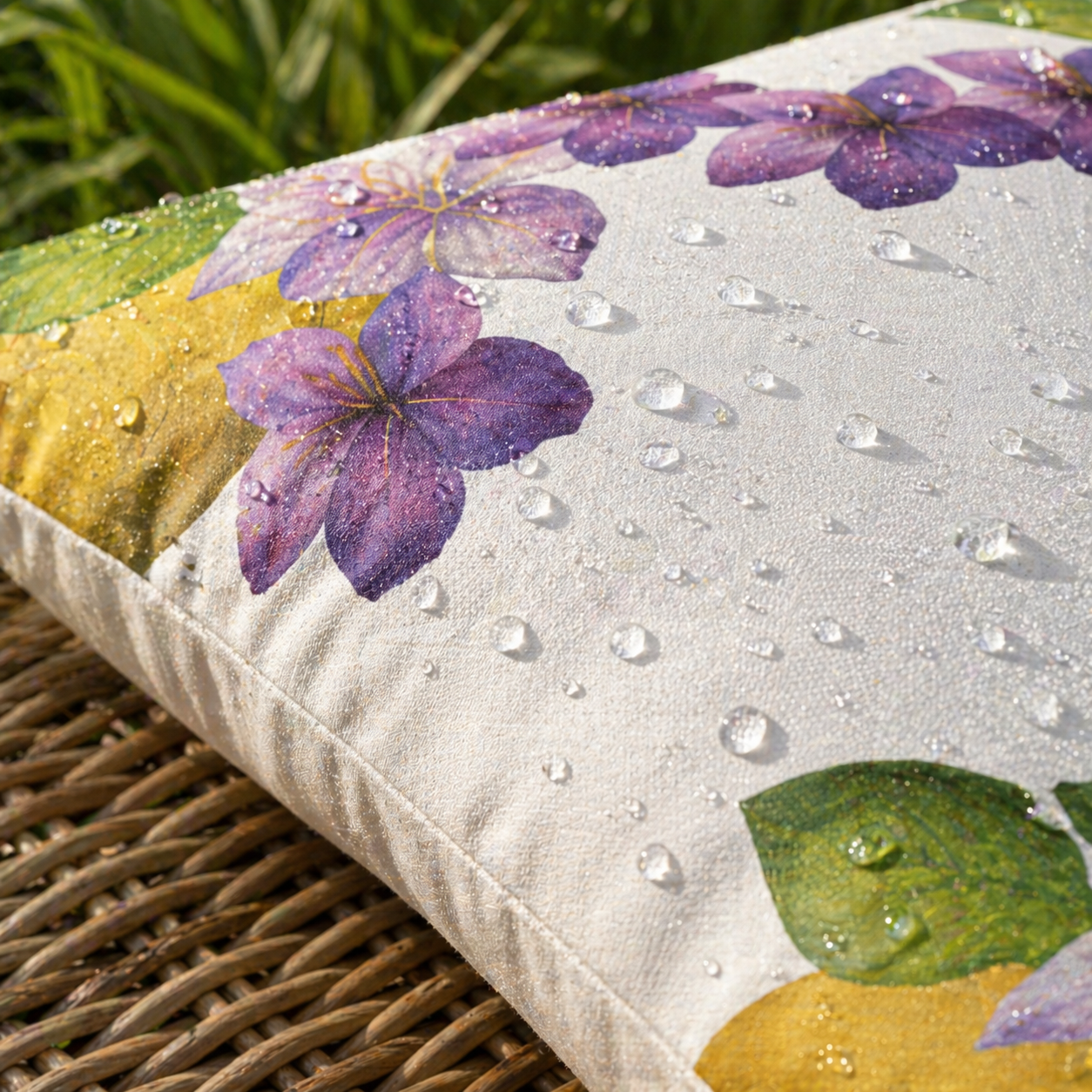 Citrus Bloom Pillow – Water-Repellent Indoor/Outdoor Textile | 20" x 20"