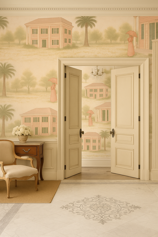 Louisiana Garden Walk Wall Mural – 72" x 108" (6 ft x 9 ft)