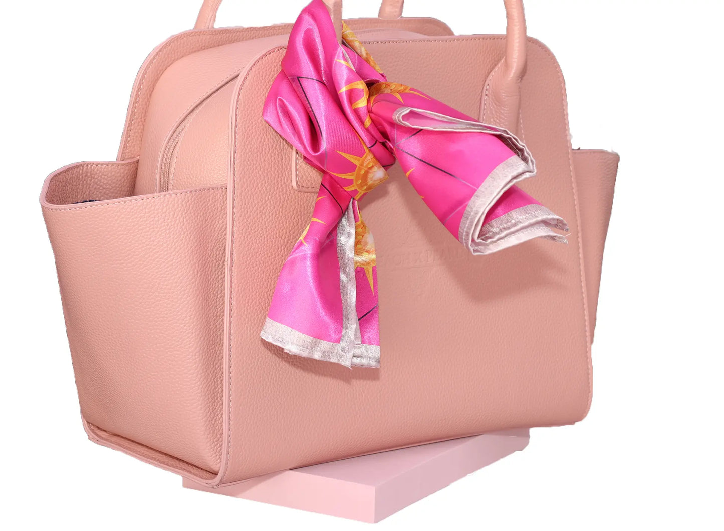 Petal Pink Satin Scarf - Peach X Pearl Co.