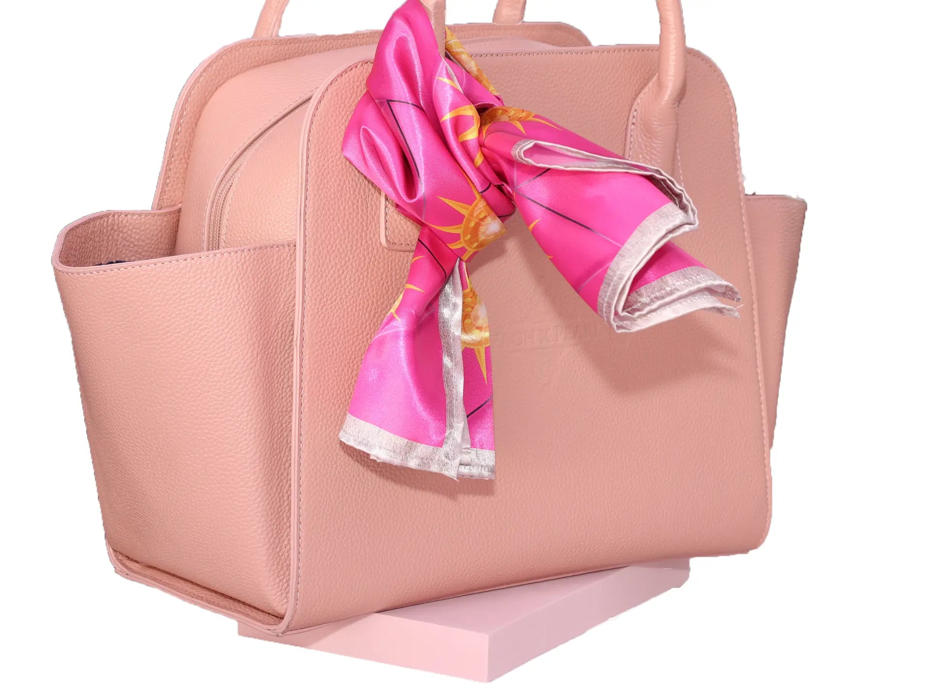 Petal Pink Satin Scarf - Peach X Pearl Co.
